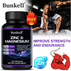 Zinc & Magnesium Supplement - Zinc, Magnesium & Vitamin B6, Black Pepper for High Absorption, Strength Immunity Vegetarian