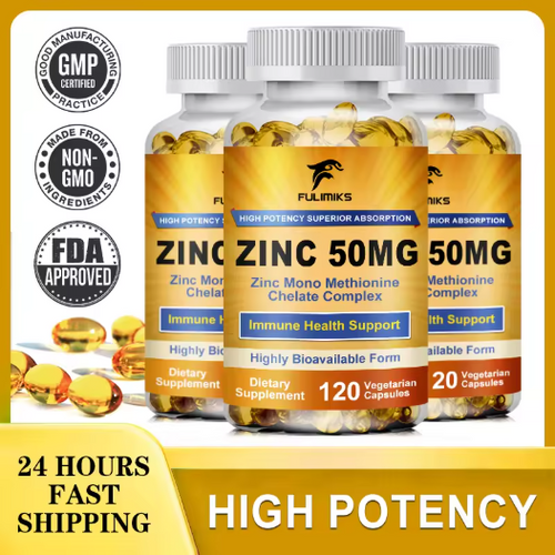 Zinc Capsules, Ultra Absorbable, Non-GMO, Gluten Free, 120 Vegetarian Capsules