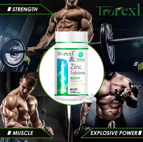 Trorexl 60 Tablets/Bottle Natural Zinc and Magnesium Extract Zinc and Magnesium Supplement