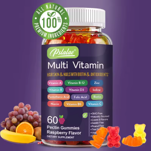 Multivitamin Gummies - with Vitamins and Minerals - Enhances Energy Levels, Immune Support, Antioxidant