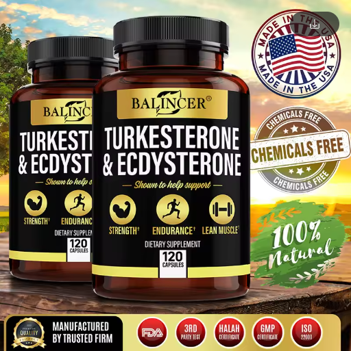 Balincer TURKESTERONE & ECDYSTERONE Extracts-energy Booster,Promote Muscle Growth, Strengthening, Energy and Endurance
