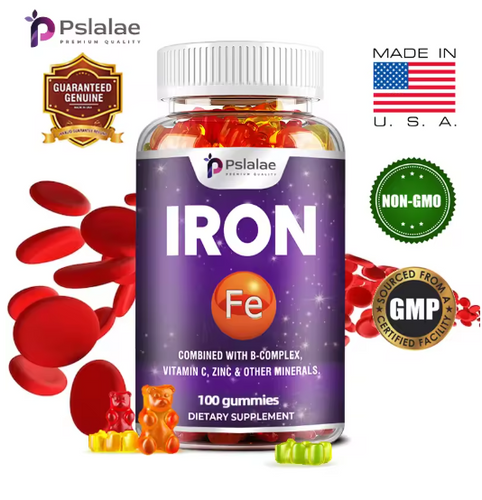Iron Gummies - Containing Vitamin C for Immune Support of Red Blood Cell Production