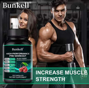 Bunkell Pre-Workout Supplement - Amino Acids, Creatine HCI, Citrulline Malate, Beta-Alanine To Improve Athletic Performance
