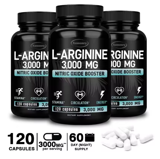 L-Arginine 3000mg - Enhance Performance, Endurance, Lean Muscle, and Improve Men's Health