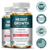Height Growth Calcium Vitamin D Supplement Natural Vegetarian Capsules Increase Bone Strength Height Promoter Adults Children