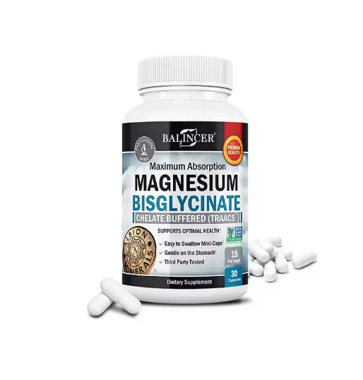 Magnesium Bisglycinate 400 Mg - 120 Vegetarian Capsules - Supports Muscle, Joint and Heart Health