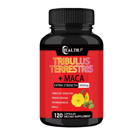 HEALTH Tribulus Maca Extract Capsules 9600 Mg Boost Energy Endurance Natural Vitality
