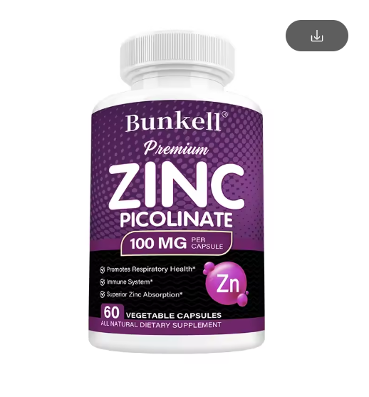 Zinc Supplement - Daily Vitamin Zinc Capsules for Adults, High Potency Natural Antioxidant, Energy Production, Immune Support
