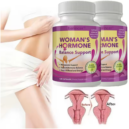 Estrogen Supplement for Women To Support Female Hormone Balance and Healthy Ovarian Function, Enhancing Mood and Energy