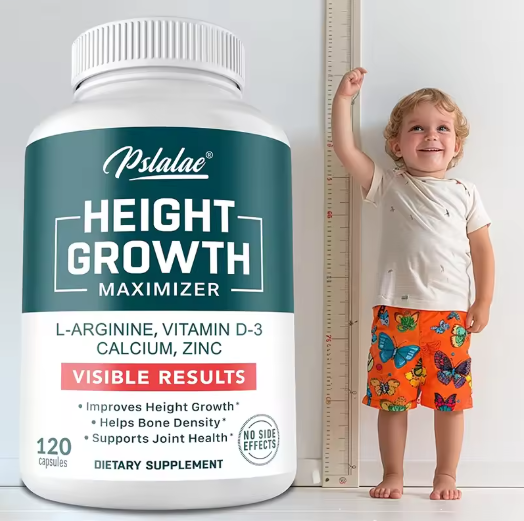 Natural Height Growth Maximizer for Kids, Teens and Adults Zinc and Calcium Increase Peak Height Supplement Bone Strength
