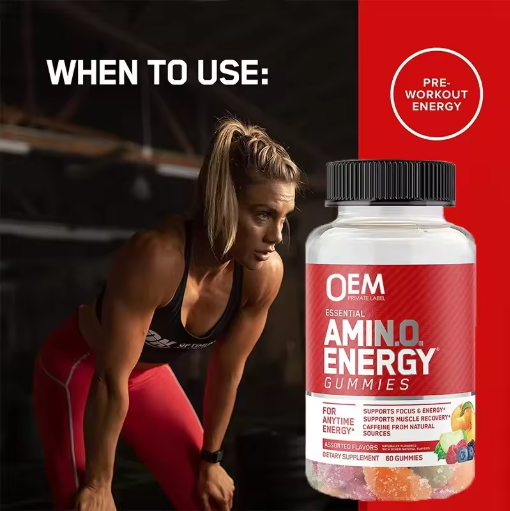 exercise amino acid energy gummies for bone health promoting muscle recovery and growth providing energy