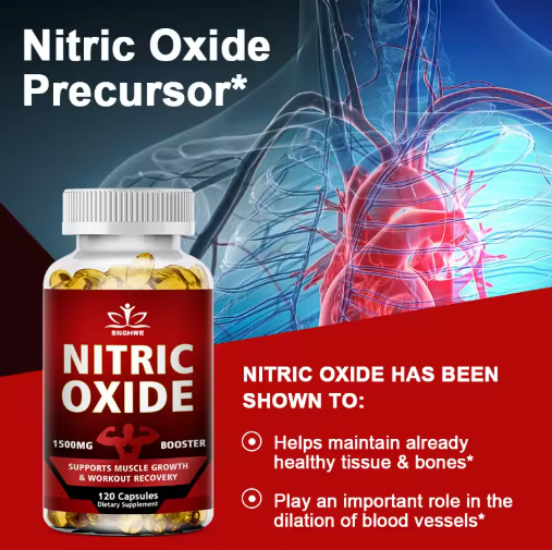 Nitric Oxide Booster Pre-Workout Boosts Muscle, Pump, Energy and Endurance,Performance & Muscle Mass,L-arginine Supplement
